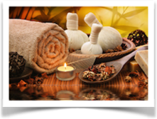 Tee Utensilien in einem Spa